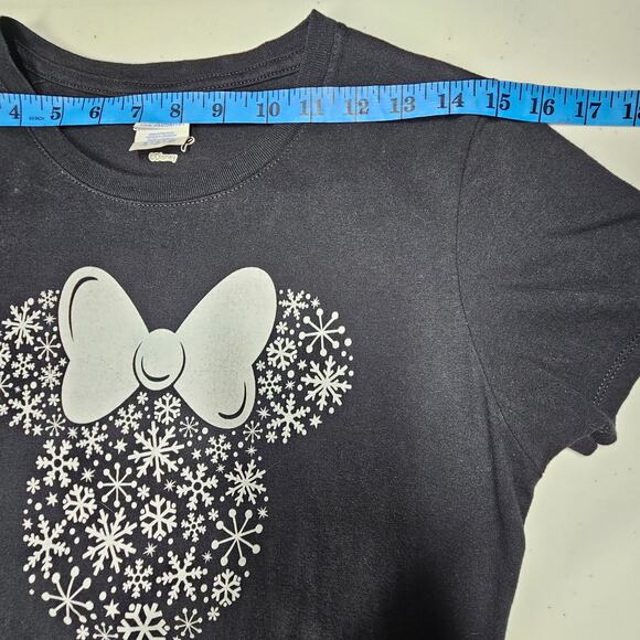 Disney Minnie Mouse Snowflake Tee Shirt Women's S - Picture 6 of 8